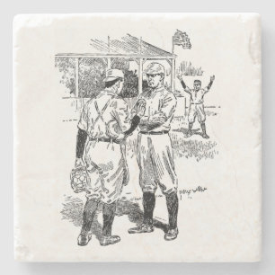 Classic Baseball Stone Coaster
