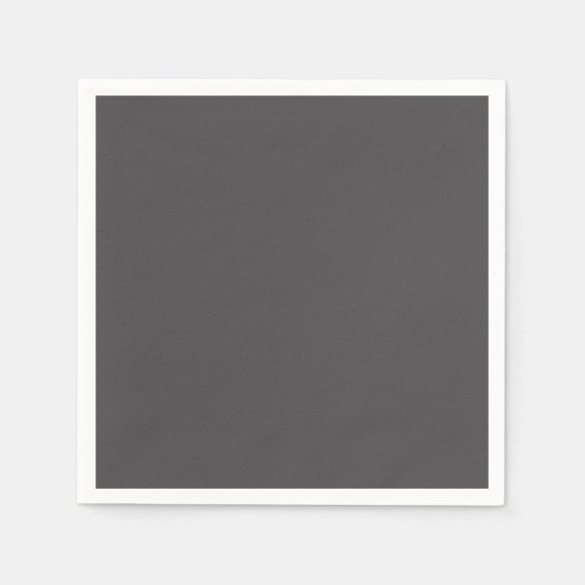 Classic Batch: Dark Grey Paper Napkins (Front)