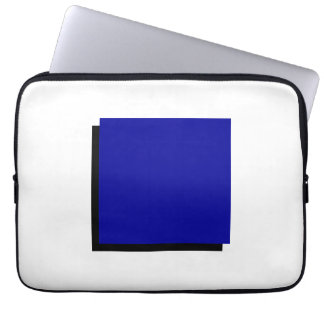 Classic Bauhaus Design Blue Square Laptop Sleeve