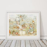 Classic Beatrix Potter Peter and Friends Poster<br><div class="desc">This classic Peter the Rabbit theme is a timeless and beautiful choice for your nursery. The Peter Rabbit and Friends poster has the whimsical watercolor art of the main characters from the Tale of Peter the Rabbit, including Peter. Bring this delightful tale into your child's room and create a soft...</div>