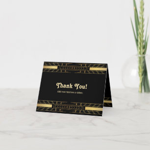 Classic Beauty Art Deco - Thank You Card