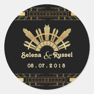 Classic Beauty Art Deco Wedding Seal