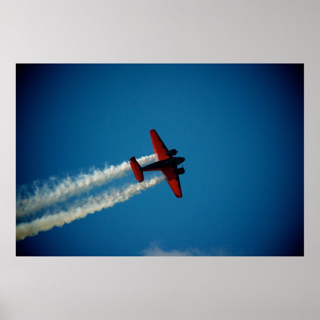 Classic Beech 18 Aircraft Poster (Front)