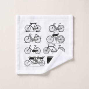 Classic bike collection wash cloth