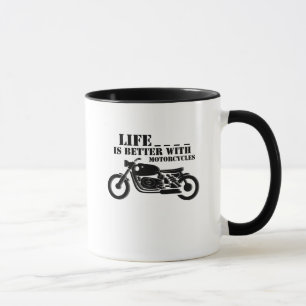 Classic Biker Life Is Better With Motorcycle Mug