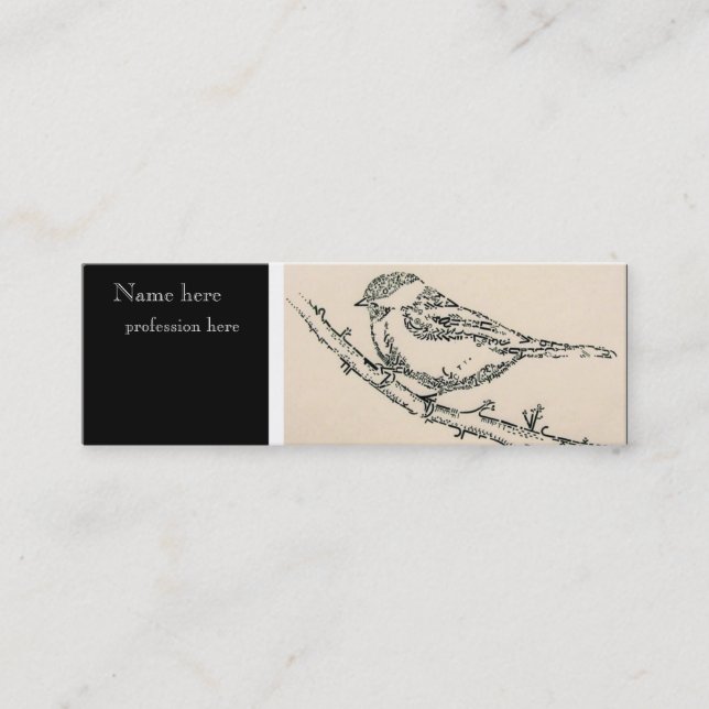 Classic bird business card (Front)