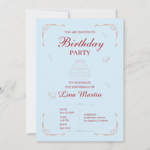 Classic Birthday Party Invitation