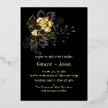 Classic Black and Gold Embroidery