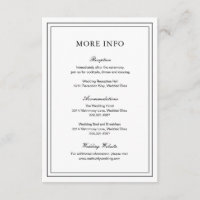 Classic Black and White Elegant Wedding