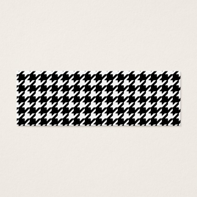 Classic Black and White Houndstooth Pattern (Front)