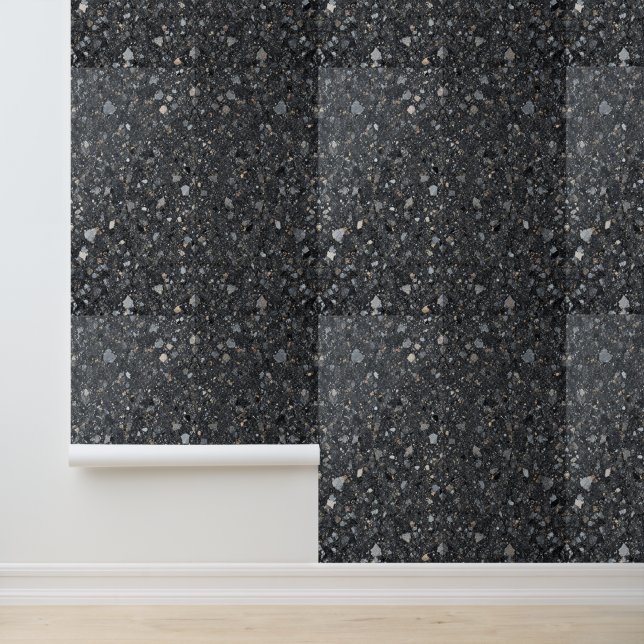 classic black and white marble wallpaper (Application)