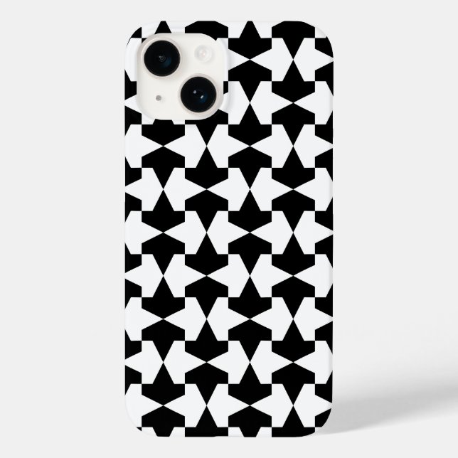 Classic Black and White Muslim Mamluks Pattern Case-Mate iPhone Case (Back)