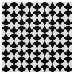 Classic Black and White Muslim Mamluks Pattern Fabric