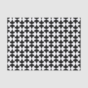 Classic Black and White Muslim Mamluks Pattern Tissue Paper
