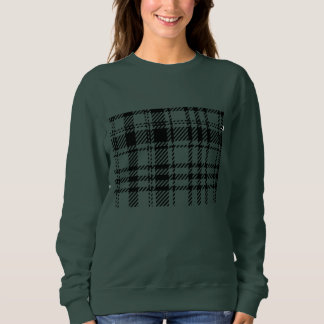 Classic Black and White Plaid Sweatshirt