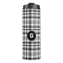 Classic Black and White Plaid