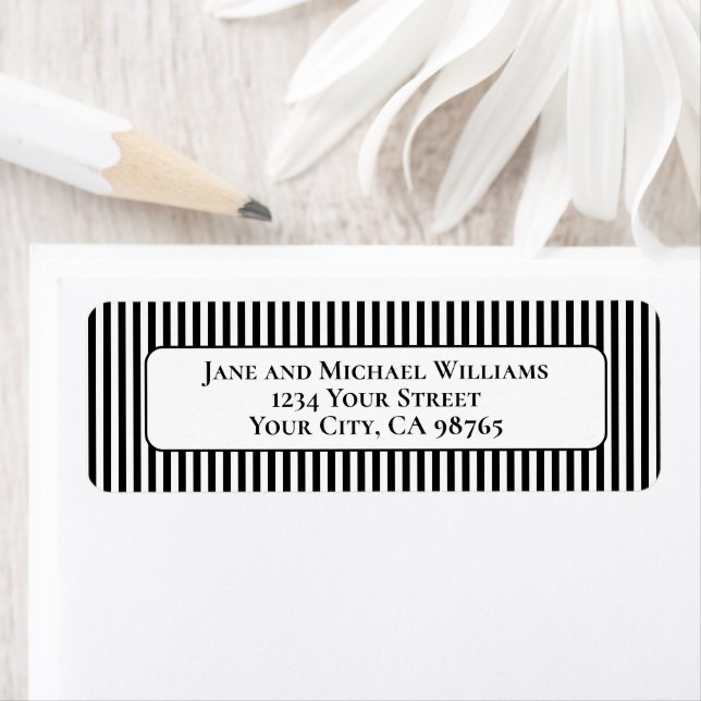 Classic Black and White Simple Stylish Stripes (Insitu)