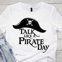 Classic Black and White Talk Like a Pirate Day