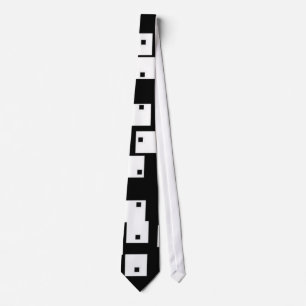 classic black and white tie