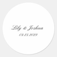 Classic Black and White Timeless Wedding