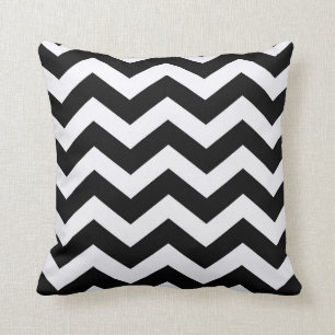 Classic Black and White Zigzag Cushion