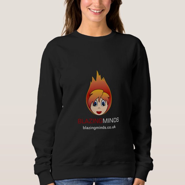 Classic Black Blazing Minds Official Sweatshirt (Front)