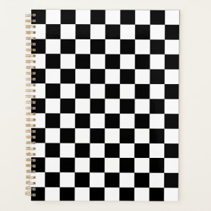 Classic black chequerboard planner