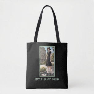 Classic Black Dress Print LBD Tote Bag