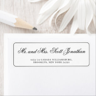 Classic Black Elegant Calligraphy Simple