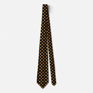 Classic Black & Gold Polka Dot Tie