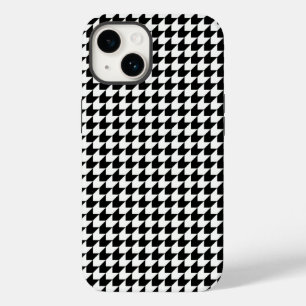 Classic black houndstooth pattern Case-Mate iPhone 14 case