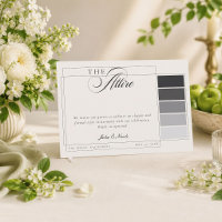 Classic Black Ivory Calligraphy Formal Attire Code