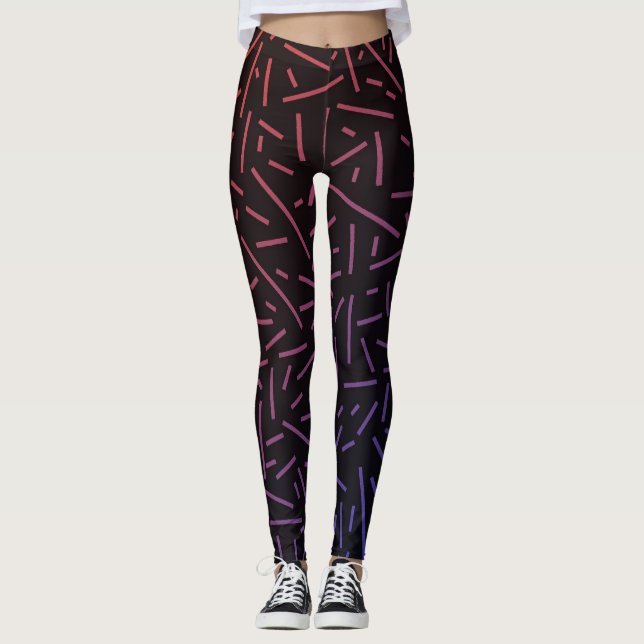 "Classic Black Leggings" Leggings (Front)