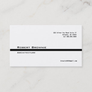 Classic Black Line Business Card