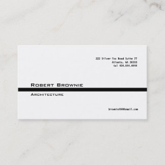 Classic Black Line Business Card