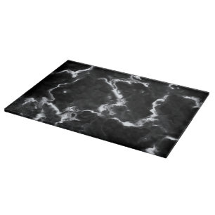 Classic Black Marble pattern gray white custom diy Cutting Board