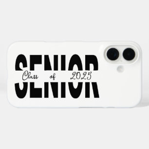 Classic black Senior custom iPhone 16 Case