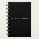 Classic Black | Spiral Weekly/Monthly Planner<br><div class="desc">Add your custom name to this classic black spiral weekly\monthly planner. Ideal for a variety of projects to keep you organised.</div>