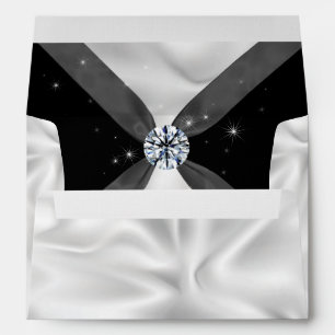 Classic Black & White Drapery Envelopes