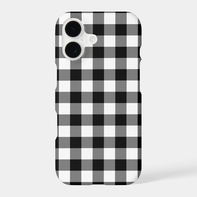 Classic Black White Gingham (Back)
