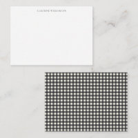 Classic Black White Gingham Plaid Bridal Shower
