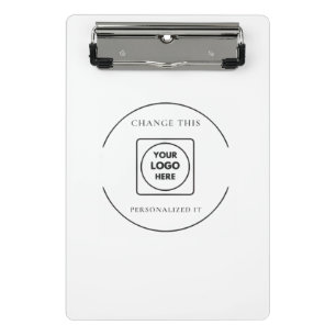 Classic Black White Logo Mini clipboard