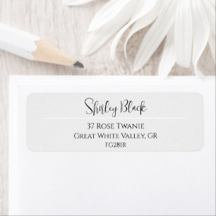 Classic Black & White Modern Script