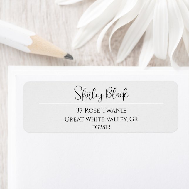 Classic Black & White Modern Script (Insitu)