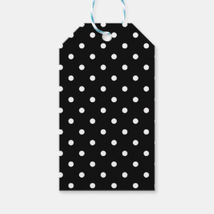 Classic Black & White Polkadots Gift Tags