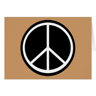 Classic Black White Retro Peace Sign