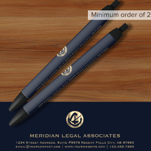 Classic Blue and Gold Legal Pen