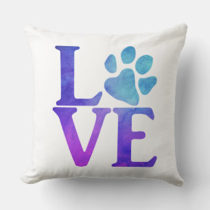 Classic Blue and Purple Cushion
