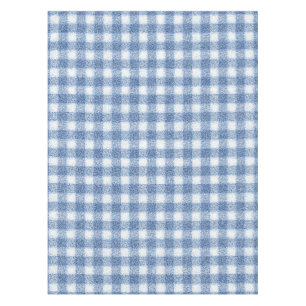 Classic Blue and White Gingham Check  Tablecloth