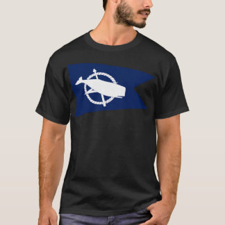 Classic Blue And White Nantucket Island White Sper T-Shirt